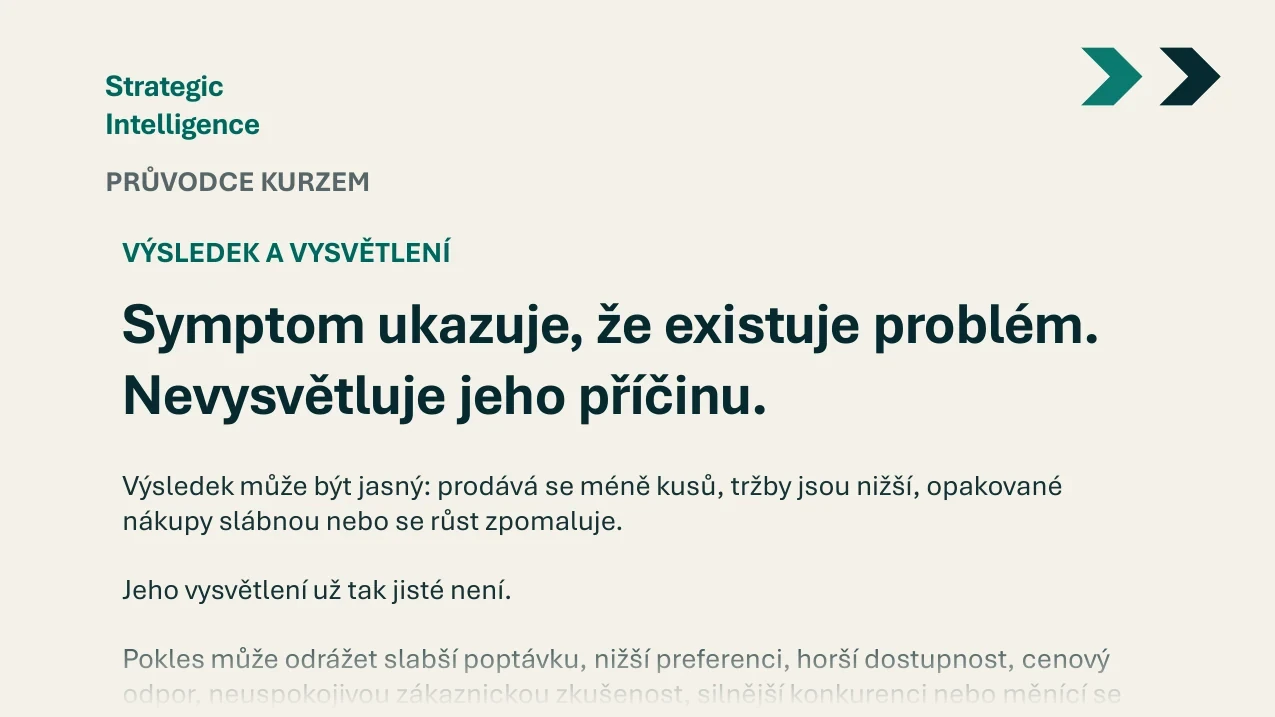 Ukázka: Průvodce kurzem